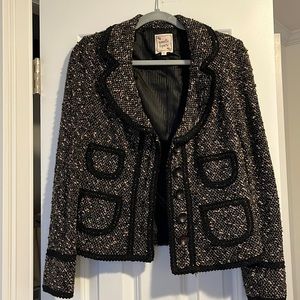 Nanette Lepore Size M Tweed Blazer